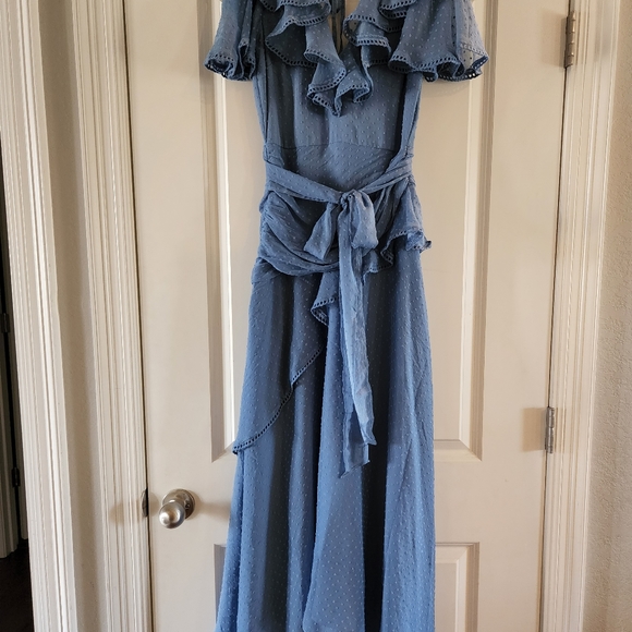 Asos Design blue dress sz 2 - Picture 4 of 6
